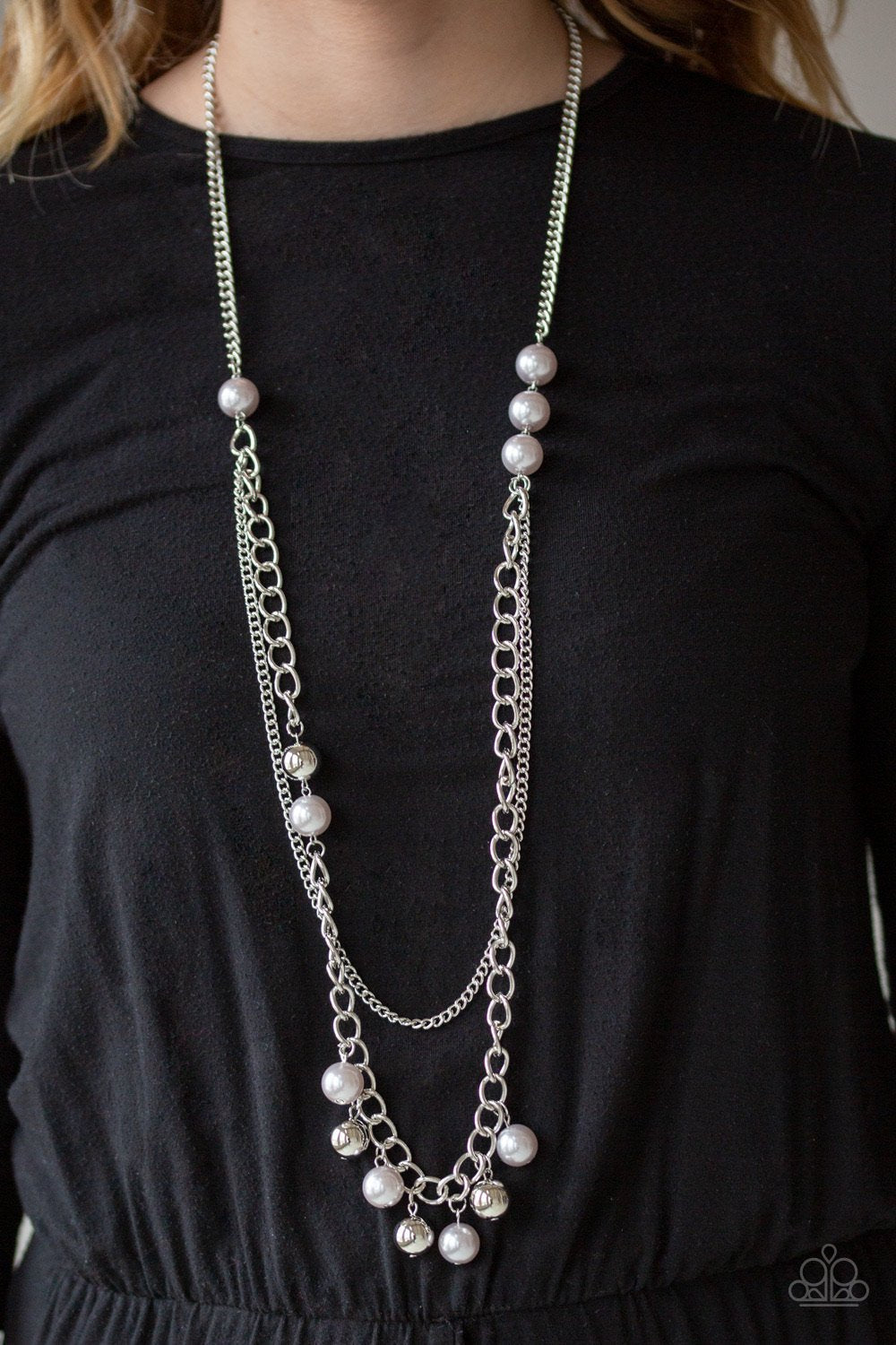 Modern Musical - white - Paparazzi necklace