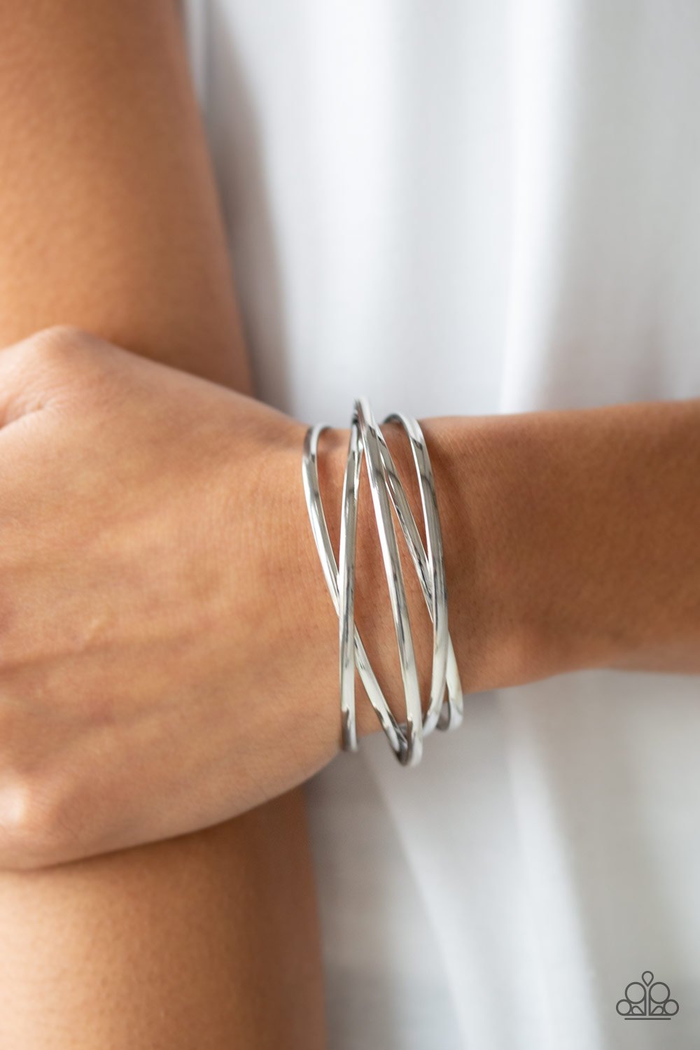 Modest Goddess-silver-Paparazzi bracelet