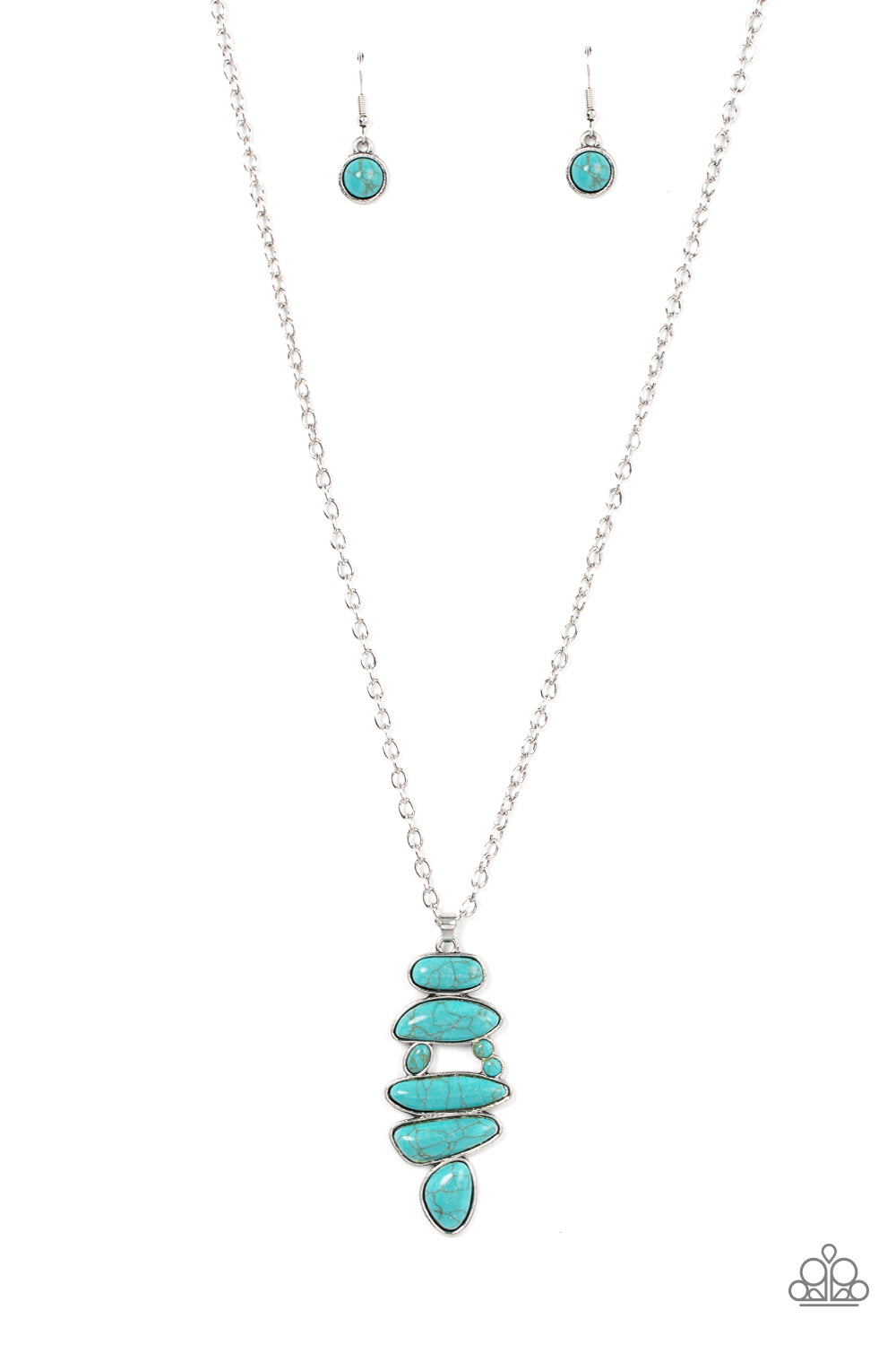 Mojave Mountaineer - blue - Paparazzi necklace