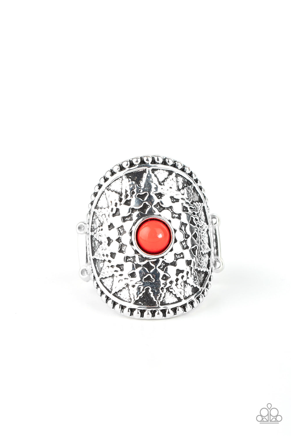 Mojave Rays - red - Paparazzi ring