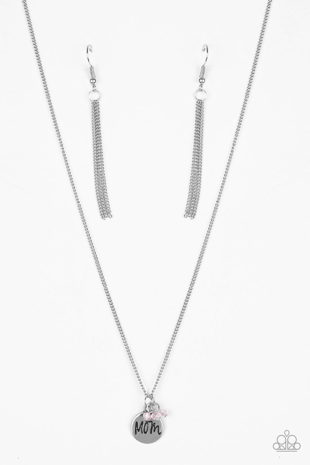 Mom Mode - pink - Paparazzi necklace