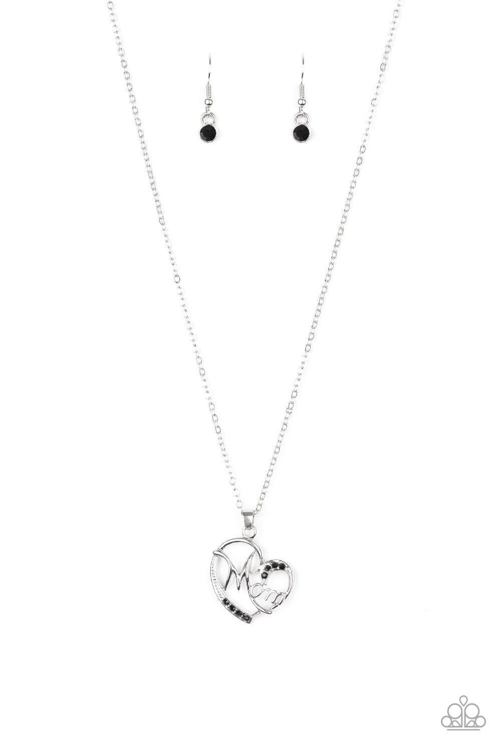 Mom Moments - black - Paparazzi necklace