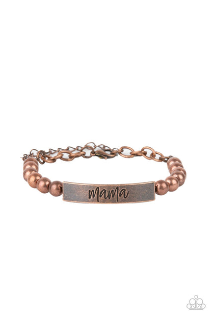Mom Squad - copper - Paparazzi bracelet