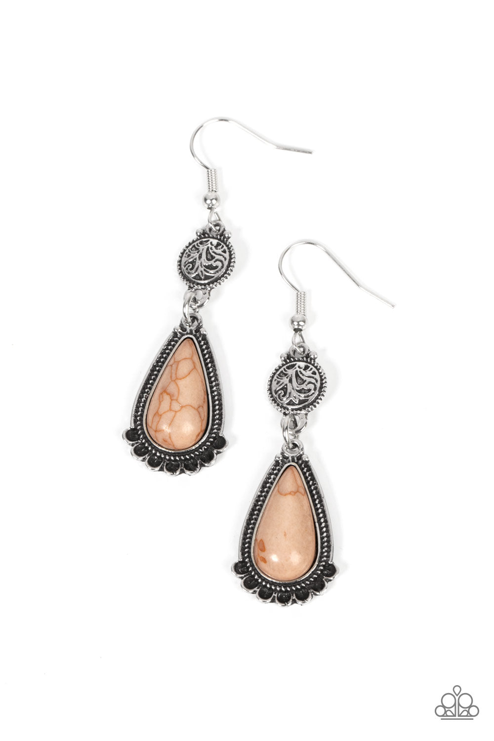 Montana Mountains - brown - Paparazzi earrings