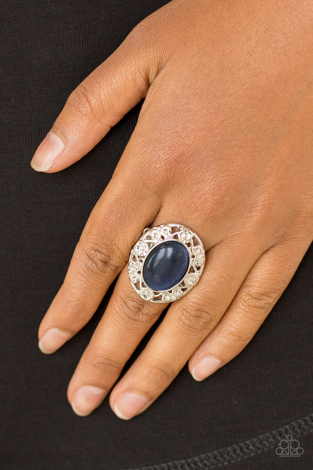 Moonlit Marigold - blue - Paparazzi ring