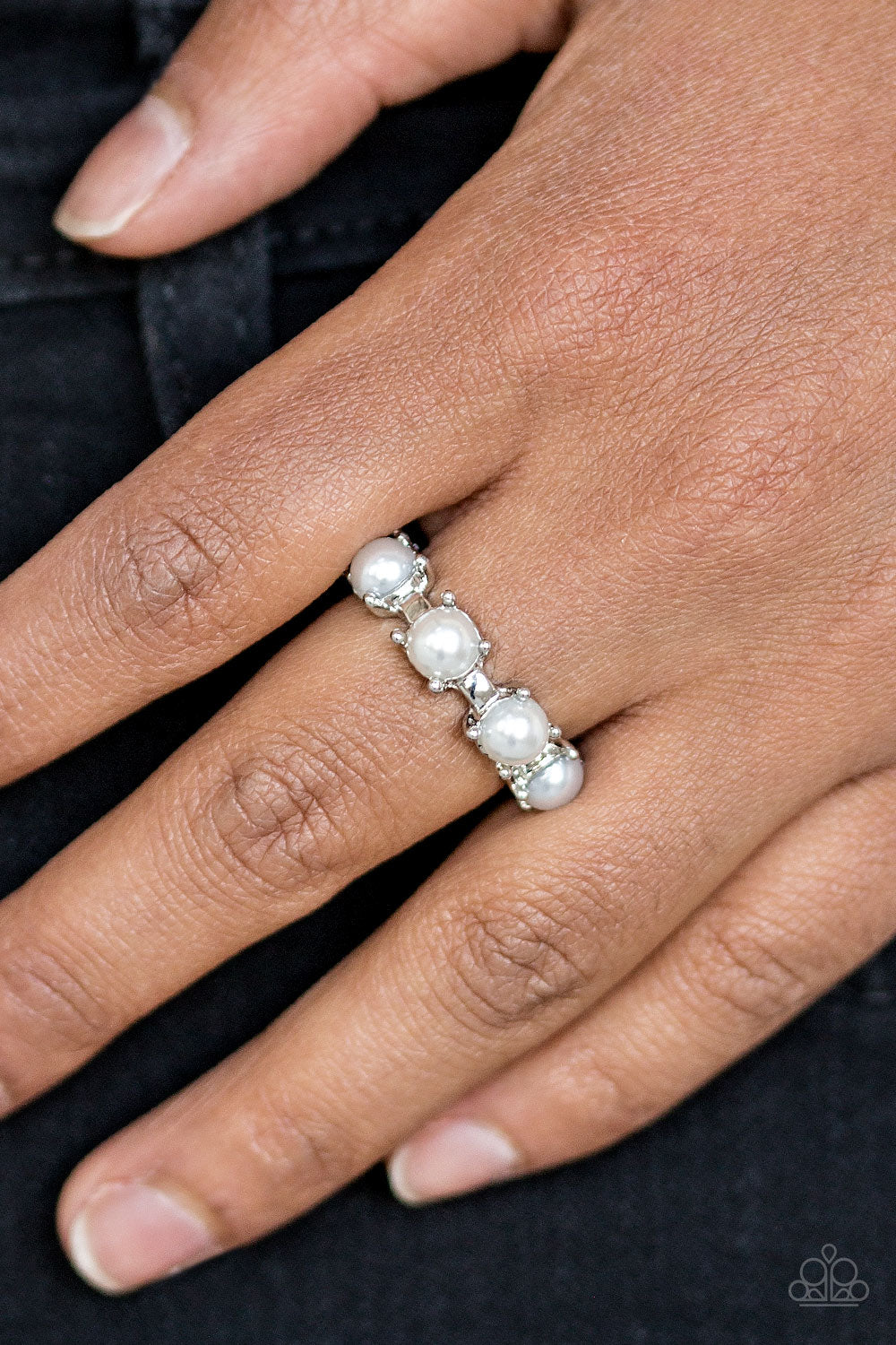 More or Priceless - white - Paparazzi ring