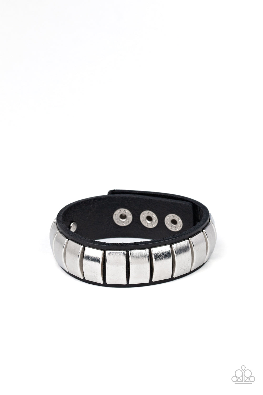 Moto Mode - black - Paparazzi mens bracelet