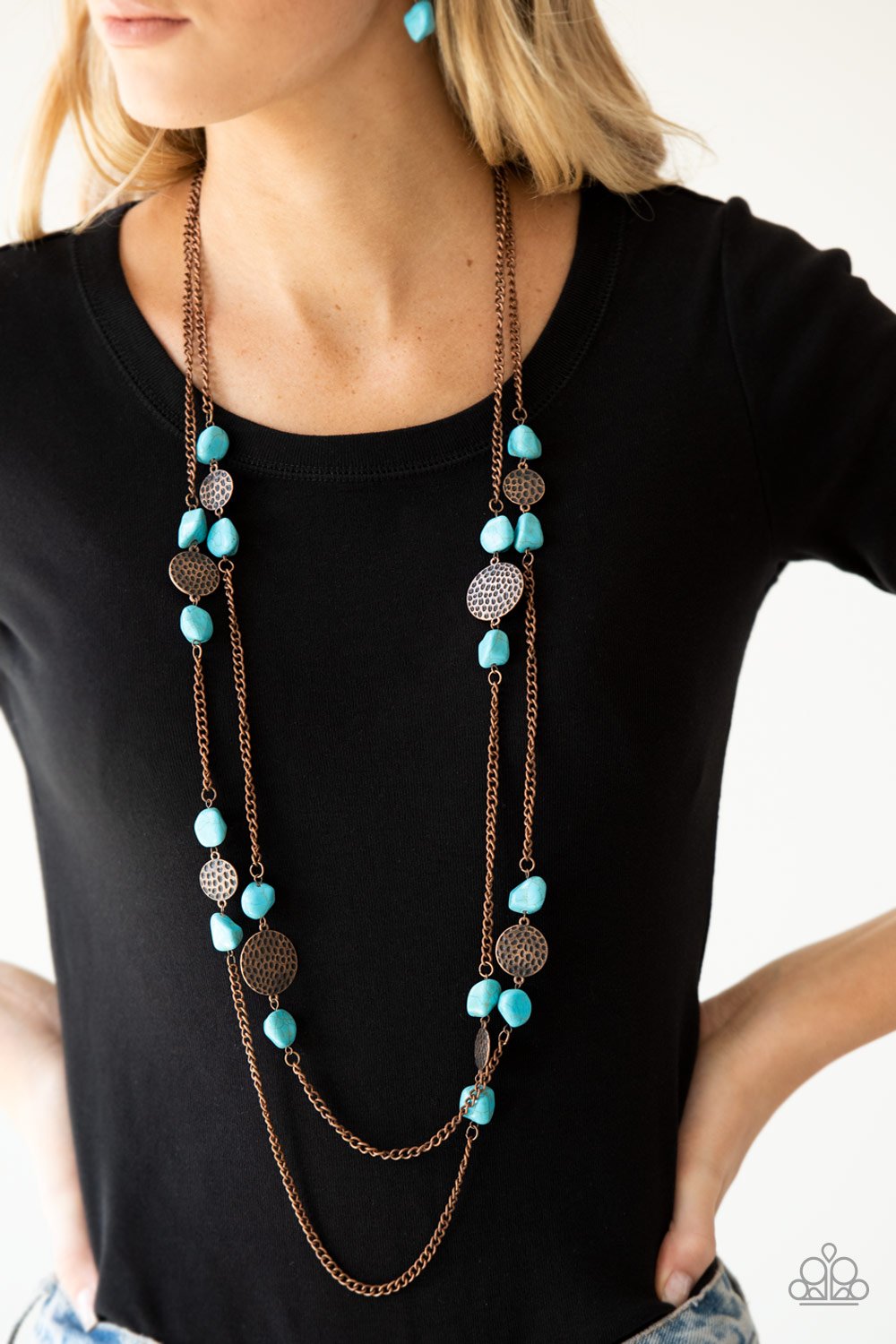 Mountain Movement - copper - Paparazzi necklace