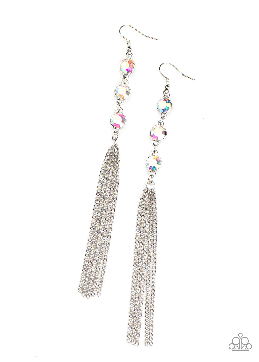 Moved to TIERS - multi (iridescent) - Paparazzi earrings