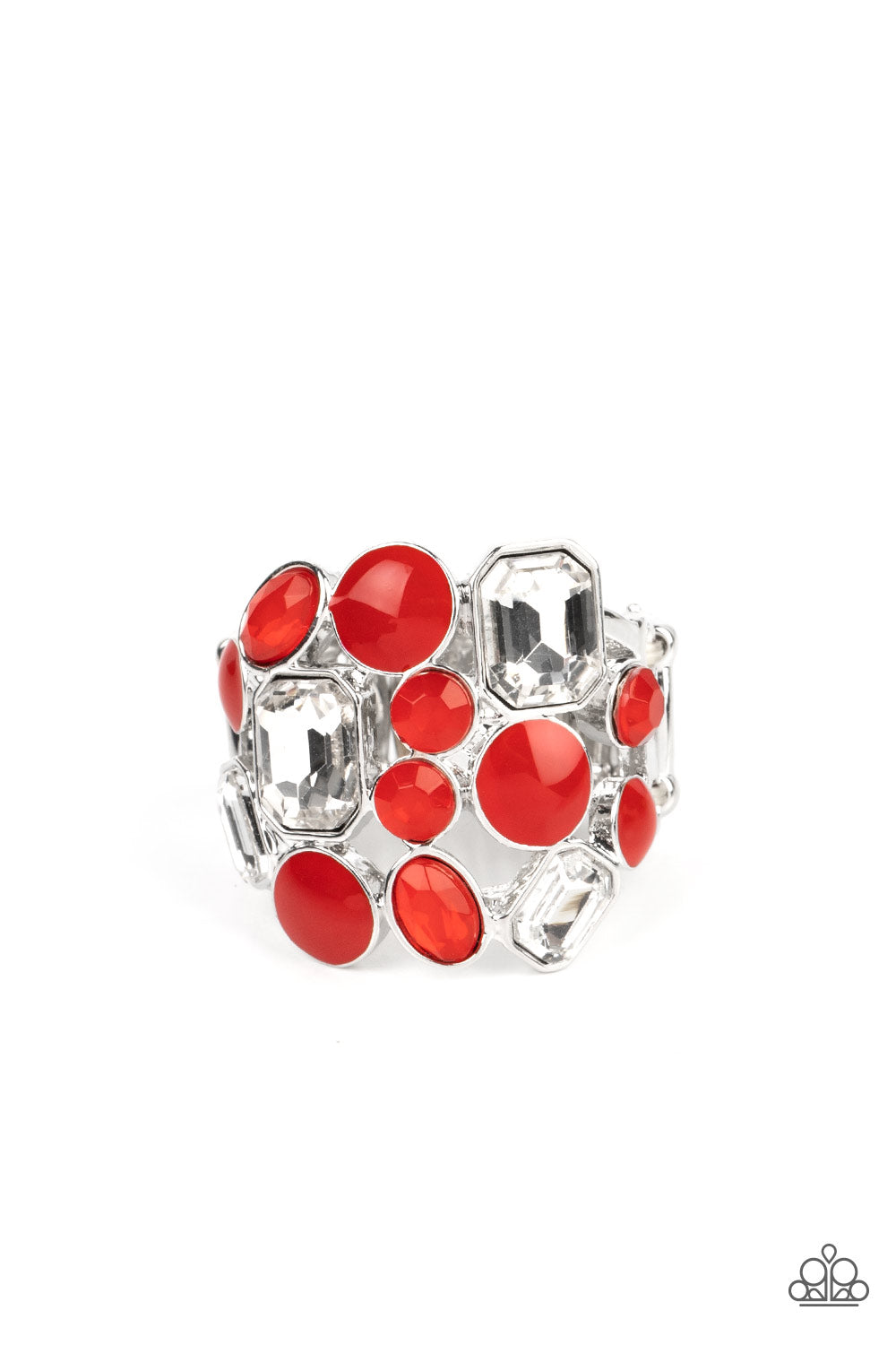 Multichromatic Meditation - red - Paparazzi ring