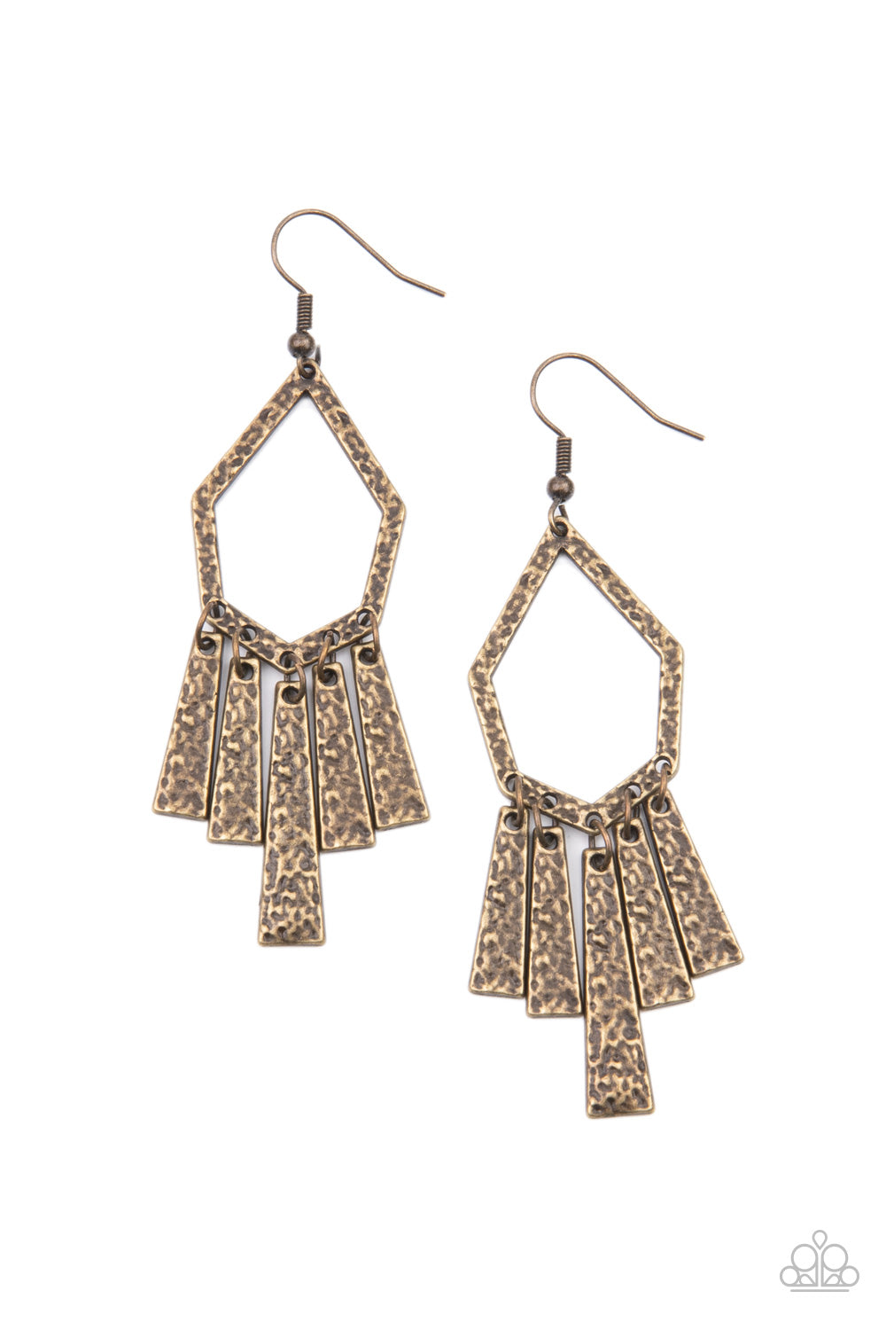 Museum Find - brass - Paparazzi earrings
