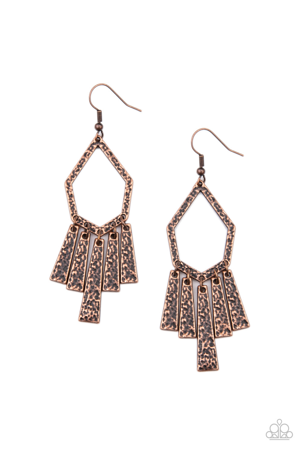 Museum Find - copper - Paparazzi earrings