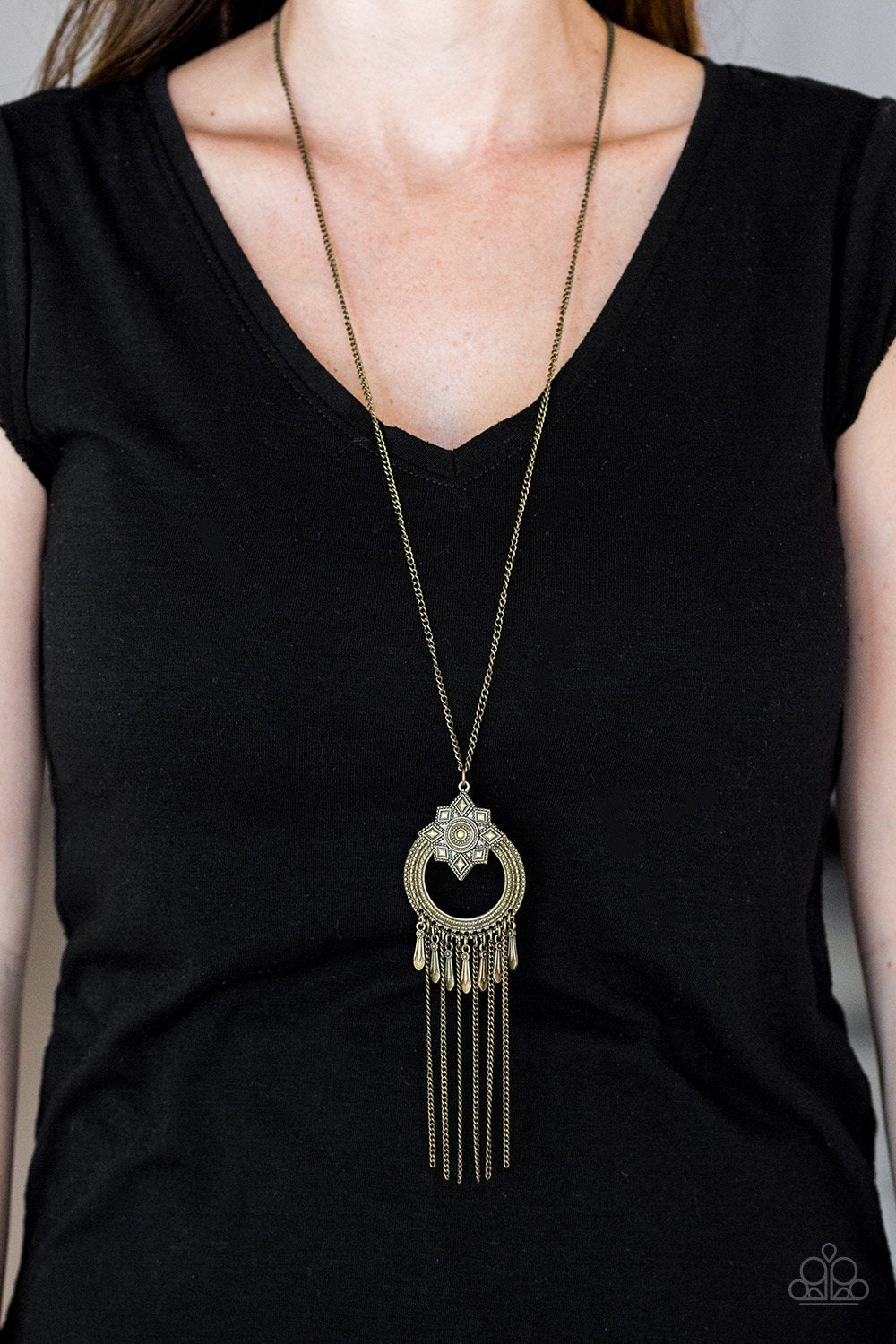 My Main Mantra - brass - Paparazzi necklace