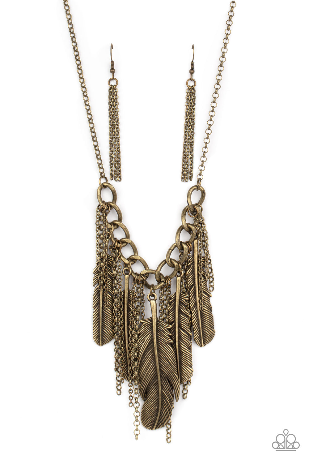 NEST Friends Forever - brass - Paparazzi necklace