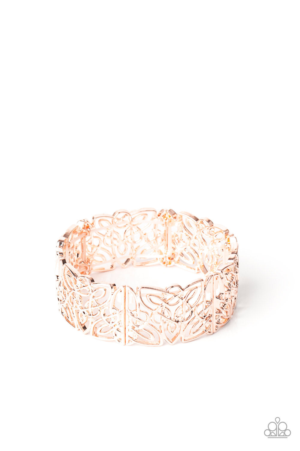 Namaste Gardens - rose gold - Paparazzi bracelet