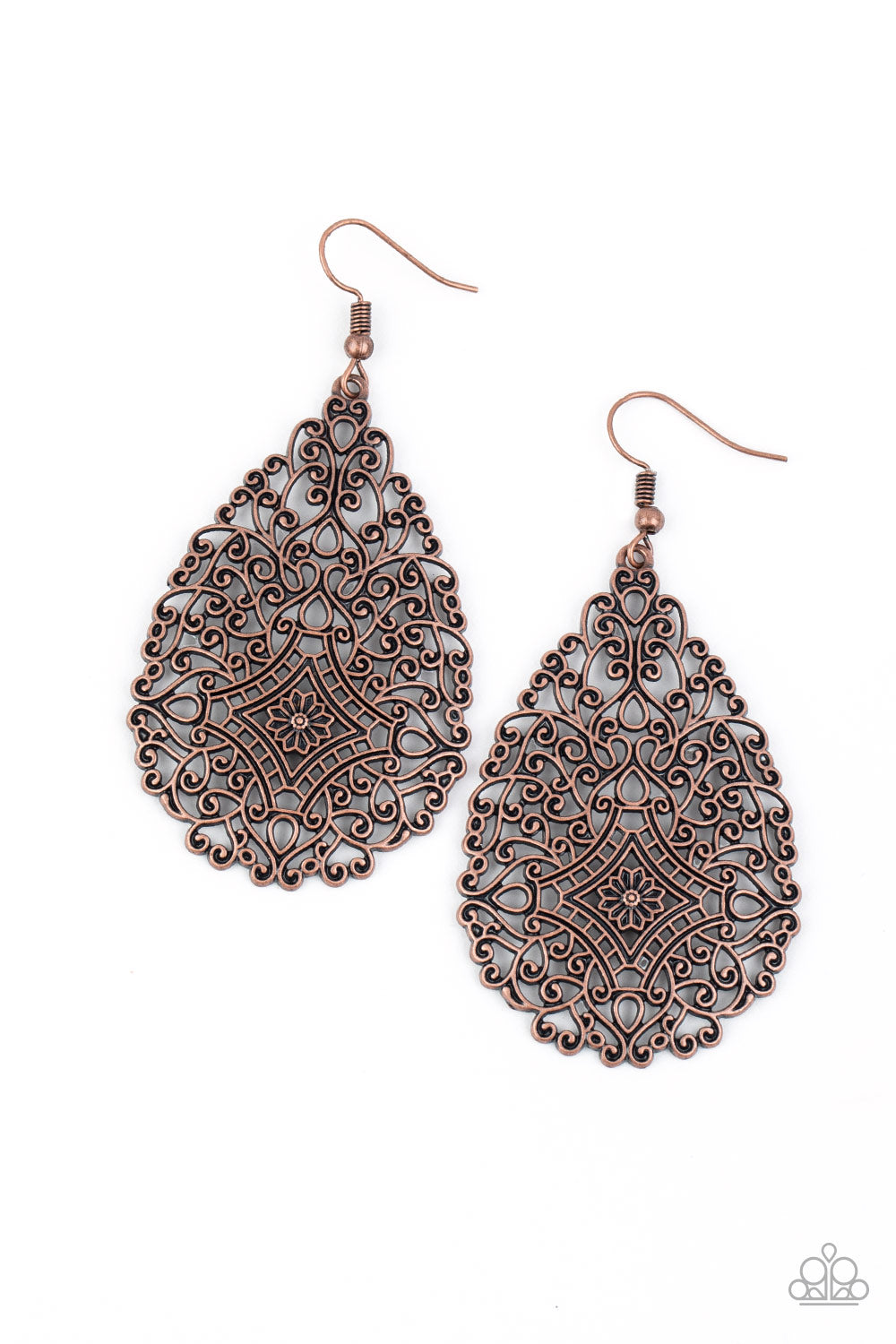 Napa Valley Vintage - copper - Paparazzi earrings
