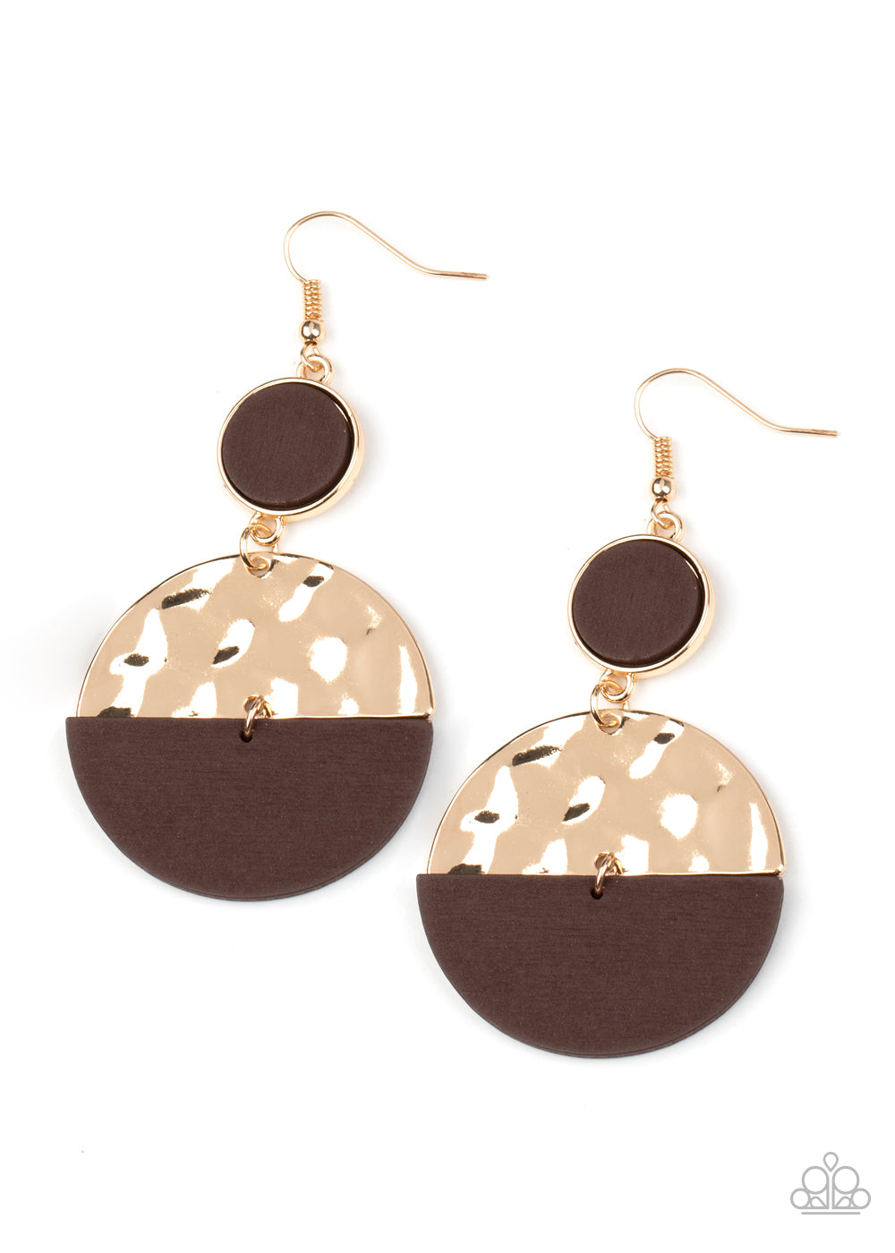 Natural Element - gold - Paparazzi earrings