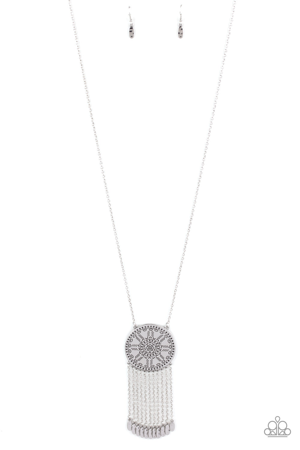 Natures Melody - silver - Paparazzi necklace