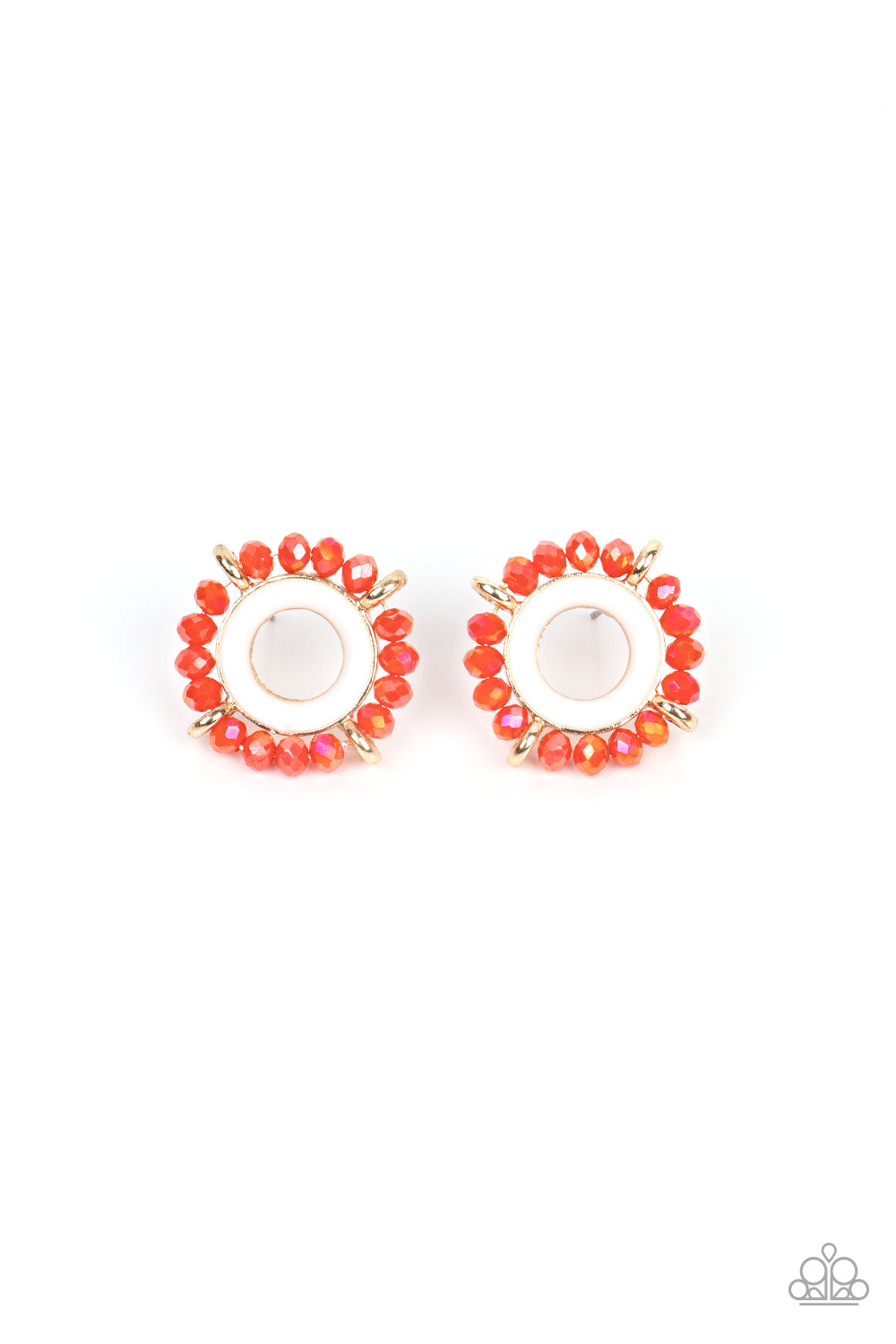 Nautical Notion - orange - Paparazzi earrings