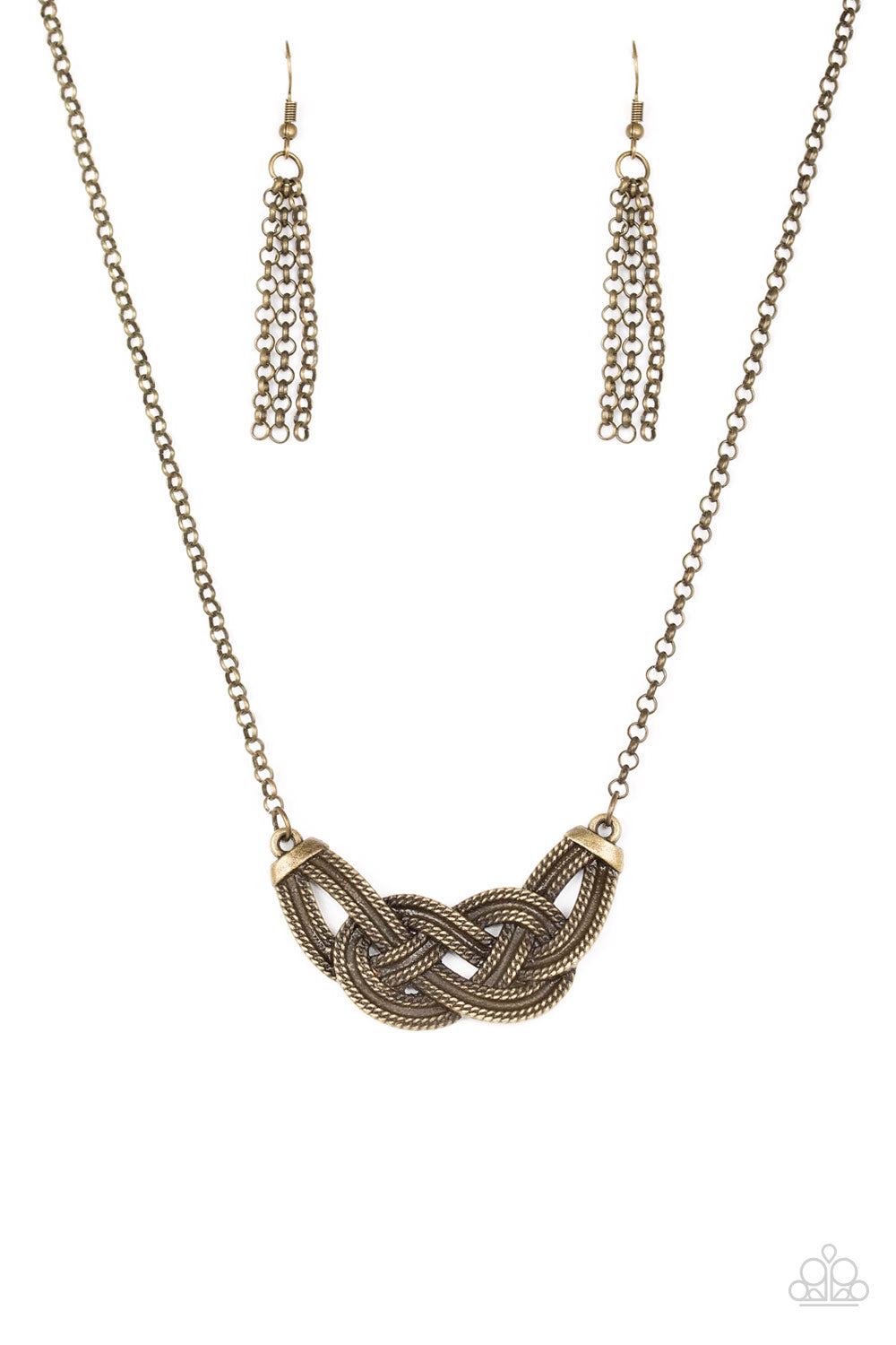 Nautically Naples - brass - Paparazzi necklace