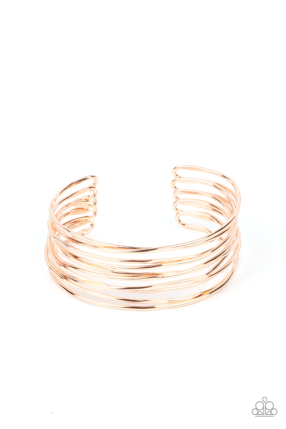 Nerves of Steel - rose gold - Paparazzi bracelet