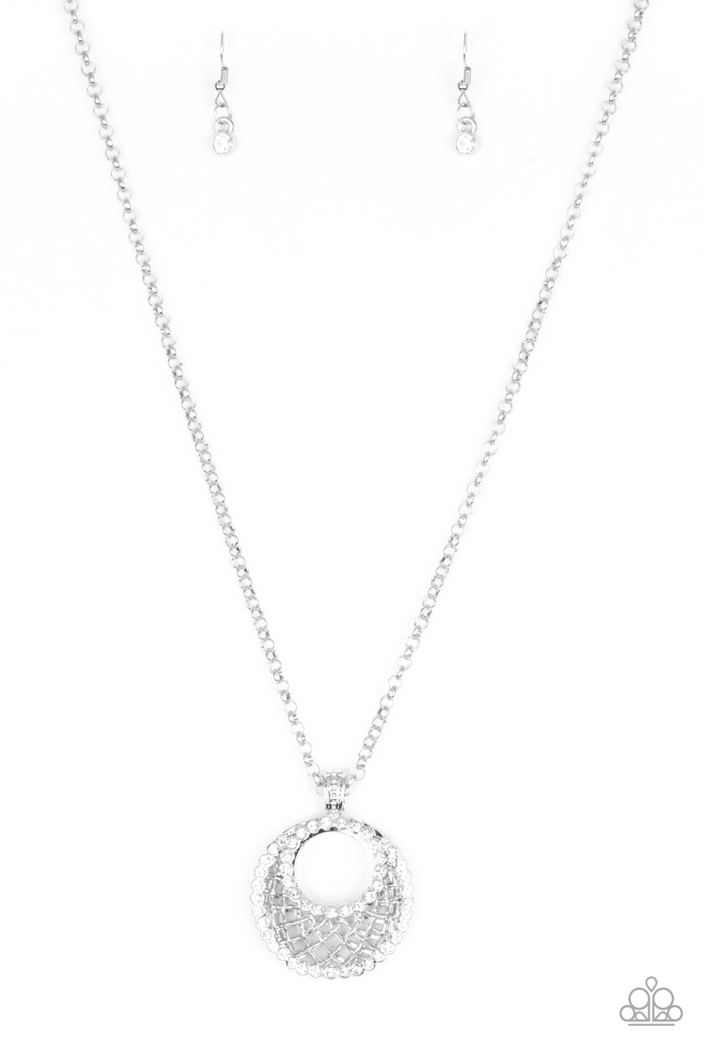Net Worth - white - Paparazzi necklace