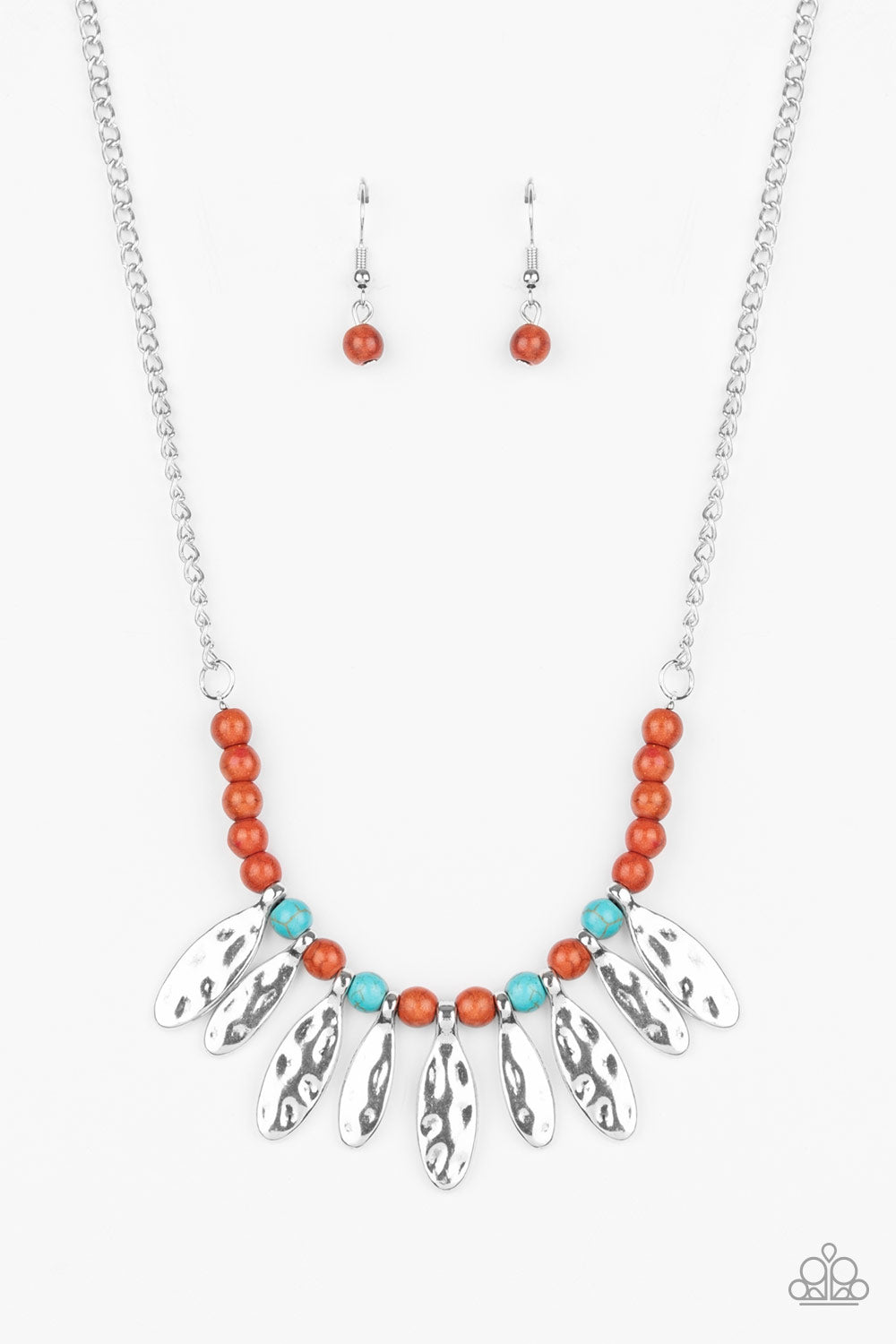 Neutral TERRA-tory - brown - Paparazzi necklace