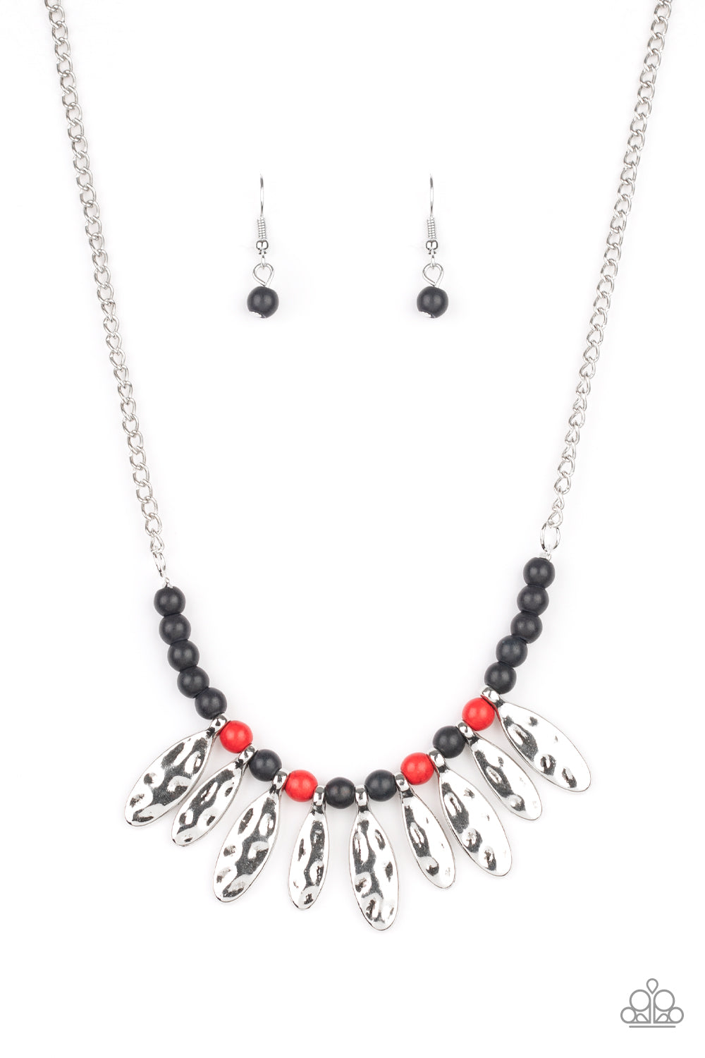 Neutral TERRA-tory - red - Paparazzi necklace