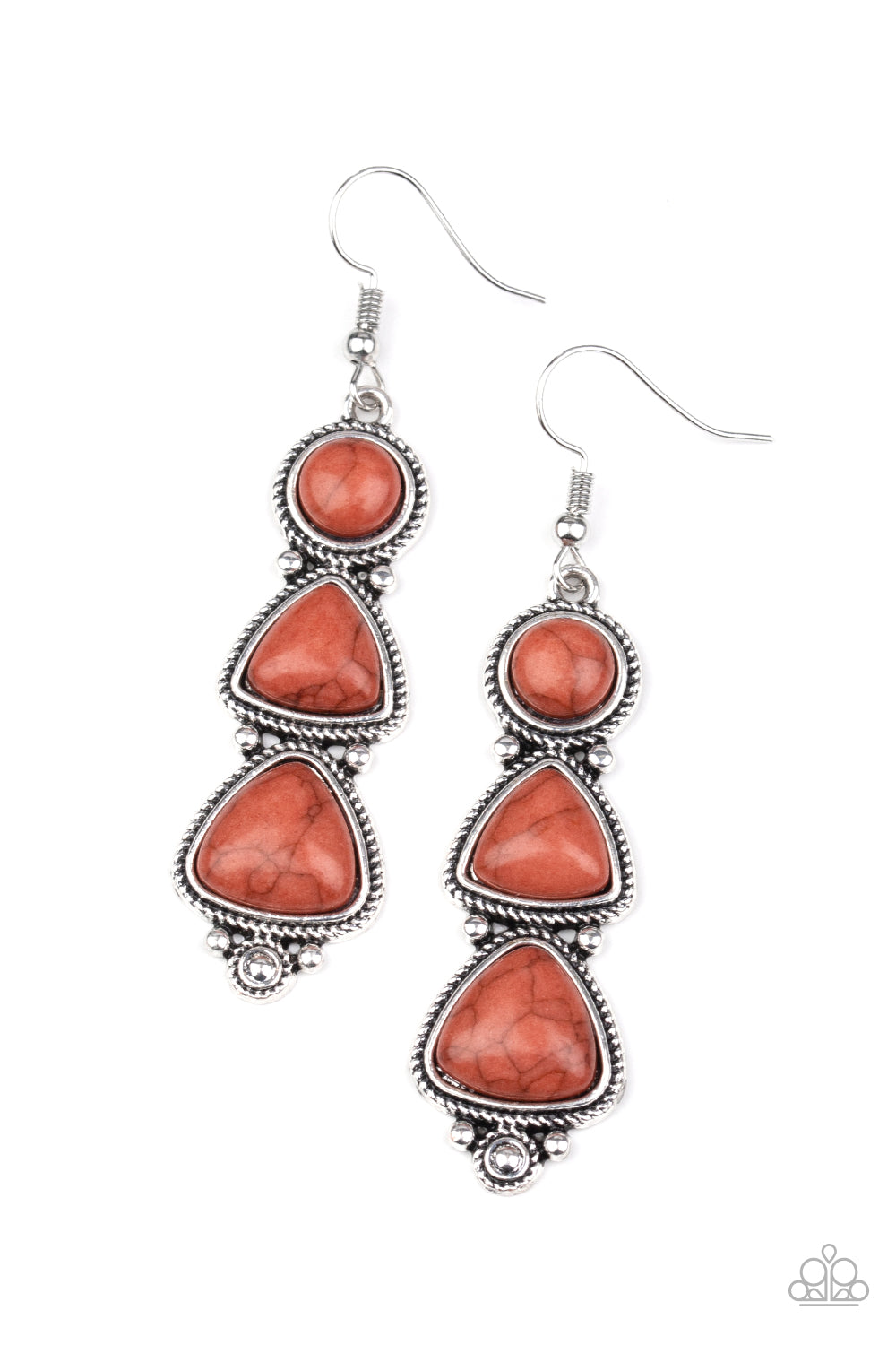 New Frontier - brown - Paparazzi earrings