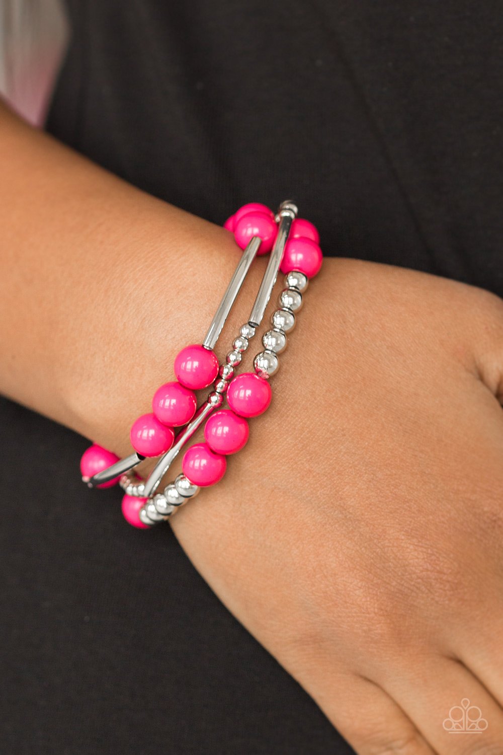 New Adventure-pink-Paparazzi bracelet