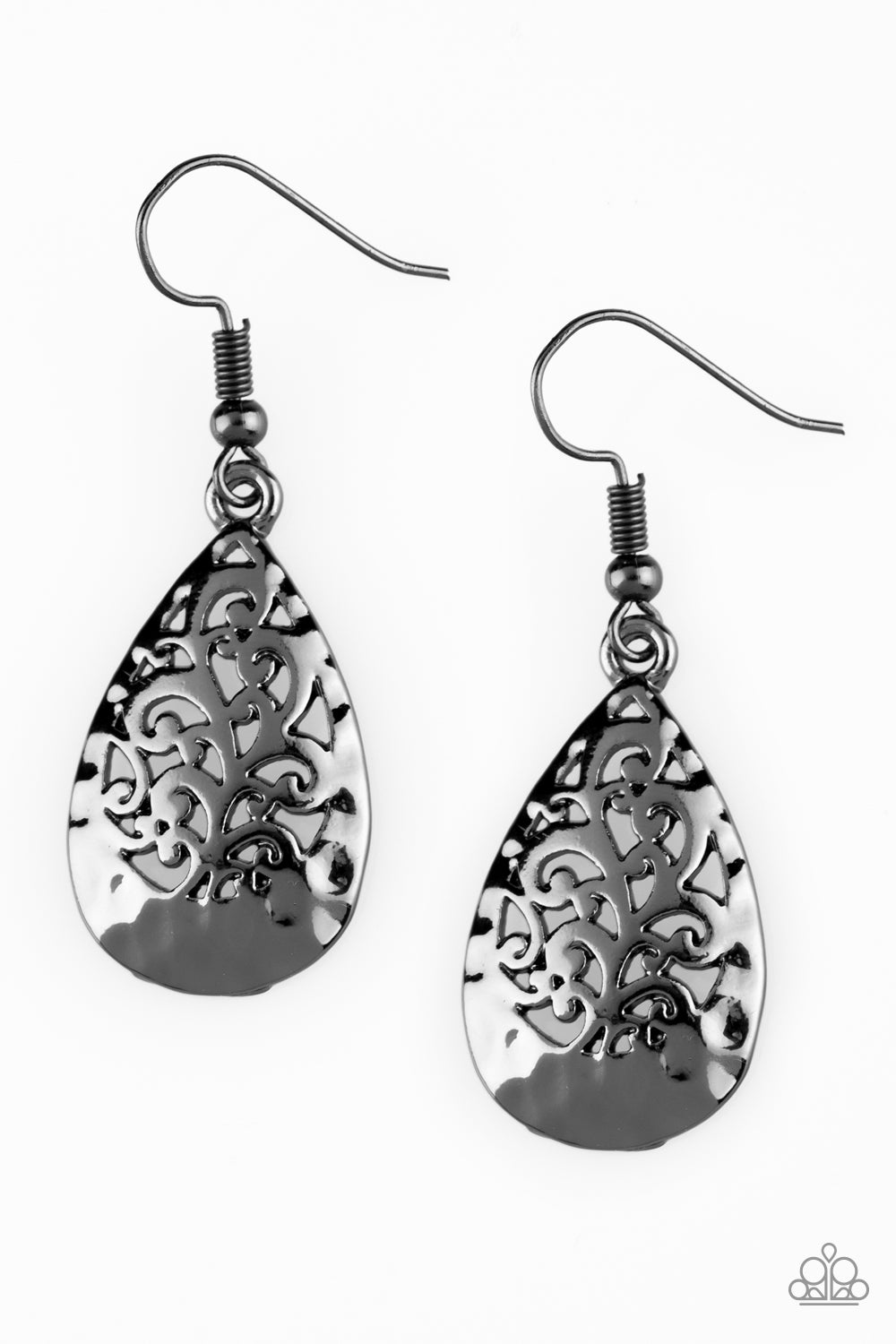 New Nouveau - black - Paparazzi earrings