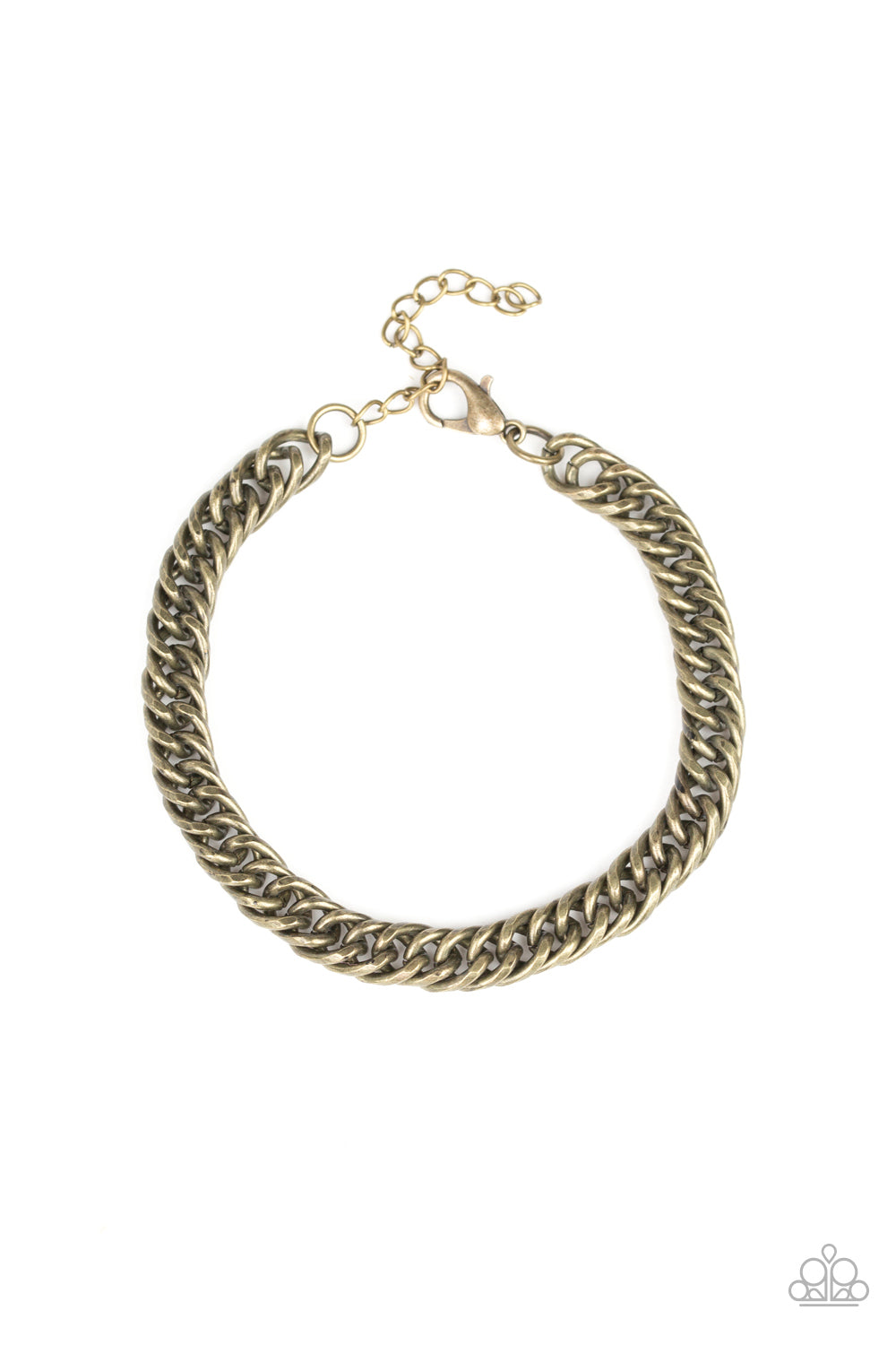 Next Man Up - brass - Paparazzi mens bracelet