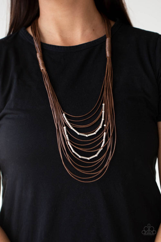Nice CORD-ination - brown - Paparazzi necklace