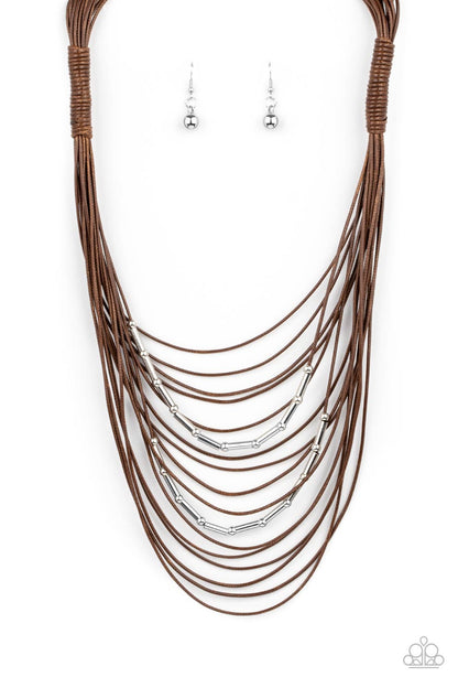 Nice CORD-ination - brown - Paparazzi necklace