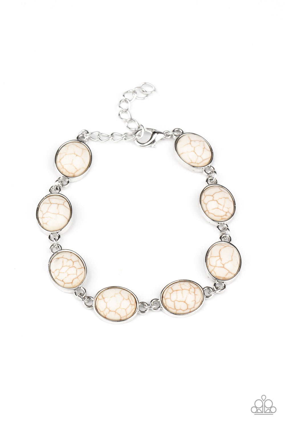 Nice Stonework - white - Paparazzi bracelet