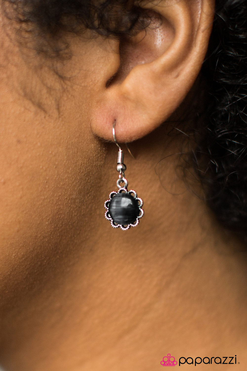 No Place Id Rather BEAM - Black - Paparazzi earrings