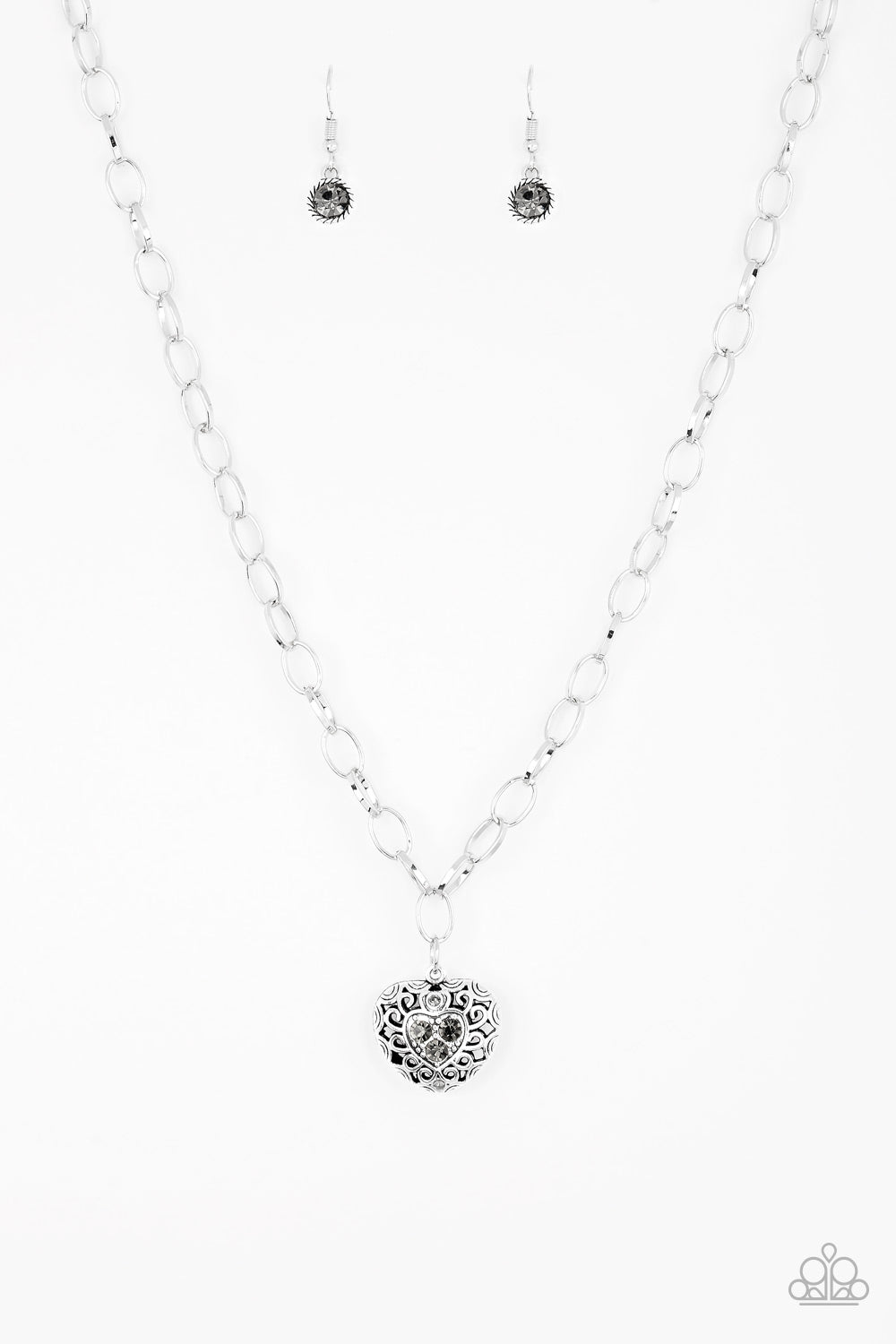 No Love Lost - silver - Paparazzi necklace