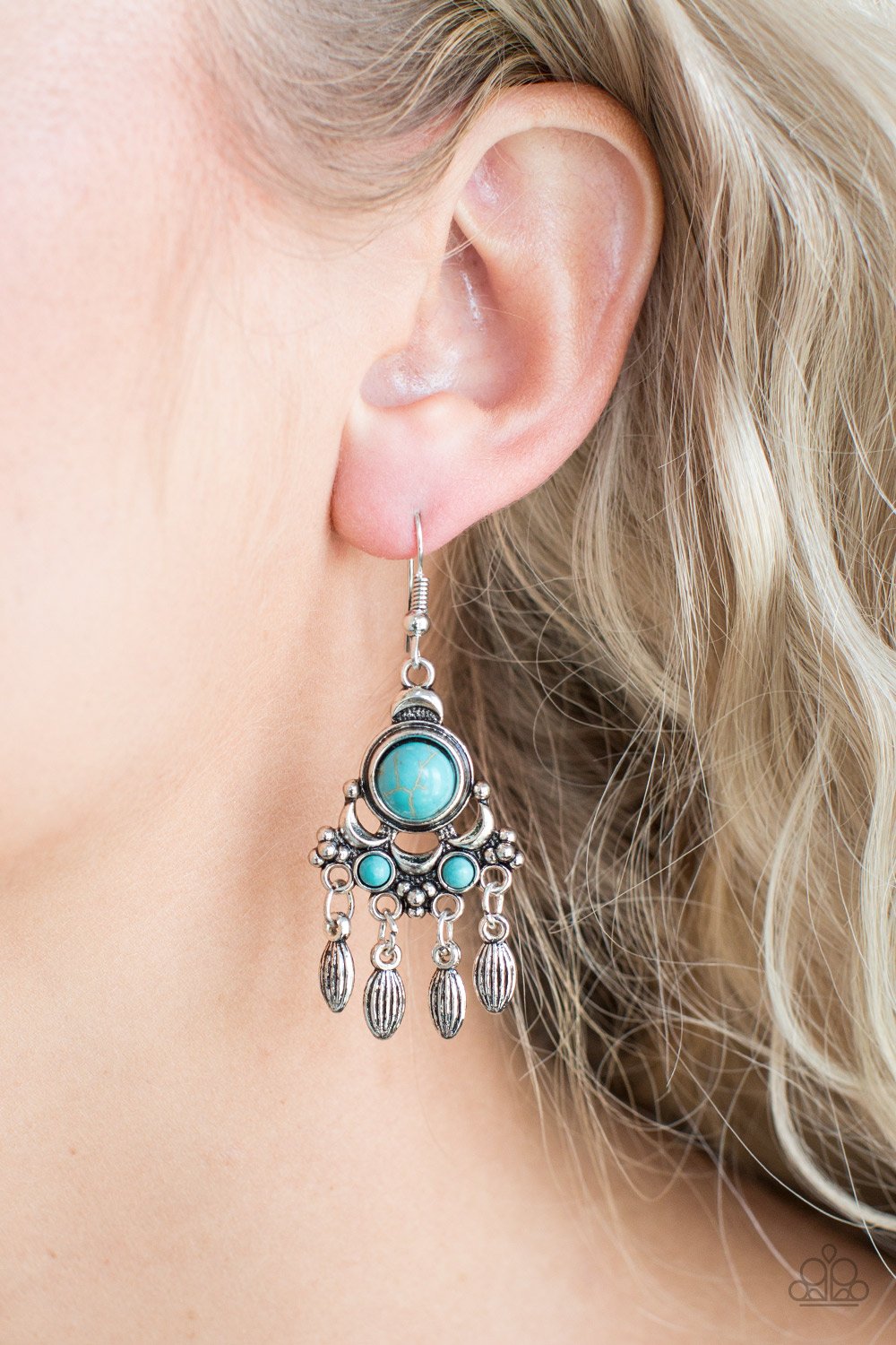 No Place Like Homestead-blue-Paparazzi earrings