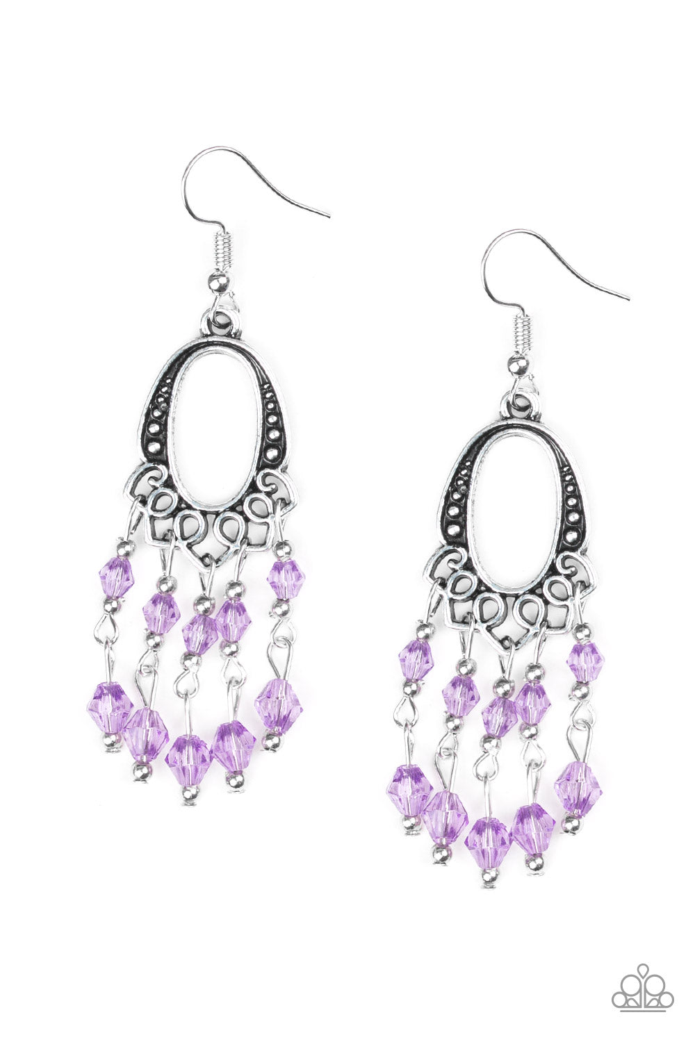 Not the Only Fish in the Sea - purple - Paparazzi earrings
