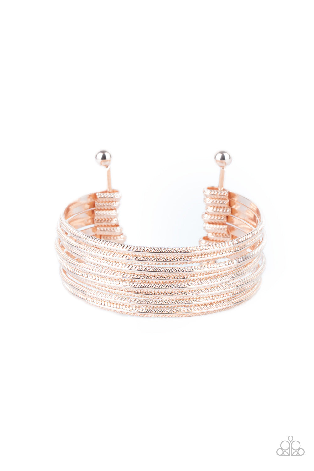 Now Watch Me Stack - rose gold - Paparazzi bracelet