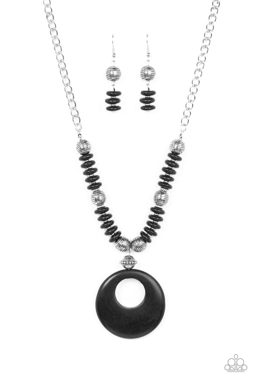 Oasis Goddess - black - Paparazzi necklace