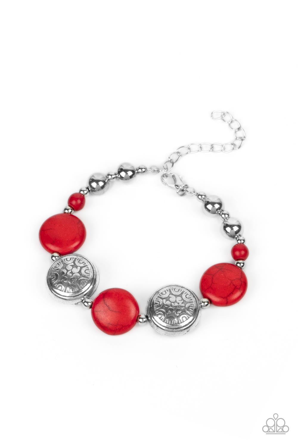 Oasis Orchard - red - Paparazzi bracelet