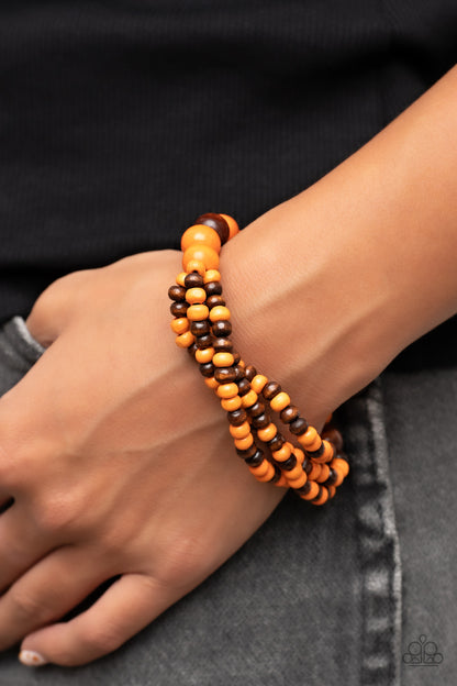 Oceania Oasis - orange - Paparazzi bracelet
