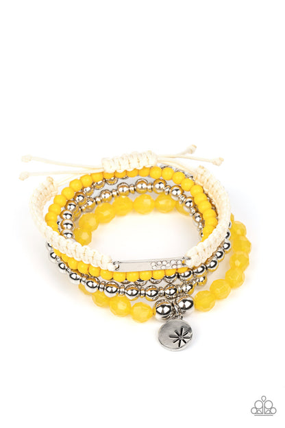 Offshore Outing - yellow - Paparazzi bracelet