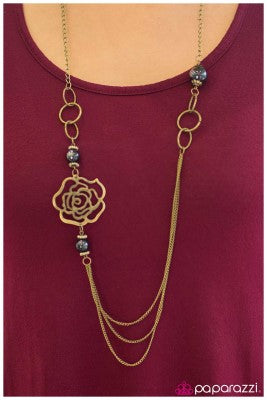 Oh Happy Days - Brass - Paparazzi Brass necklace