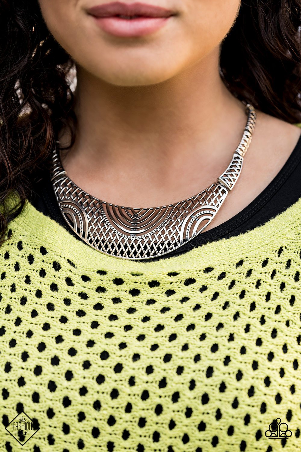 On the MANE Stage-silver-Paparazzi necklace