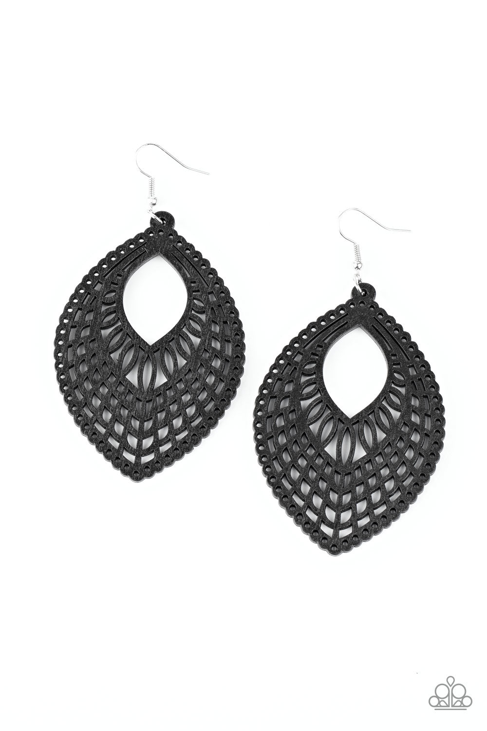 One Beach At A Time - black - Paparazzi earrings