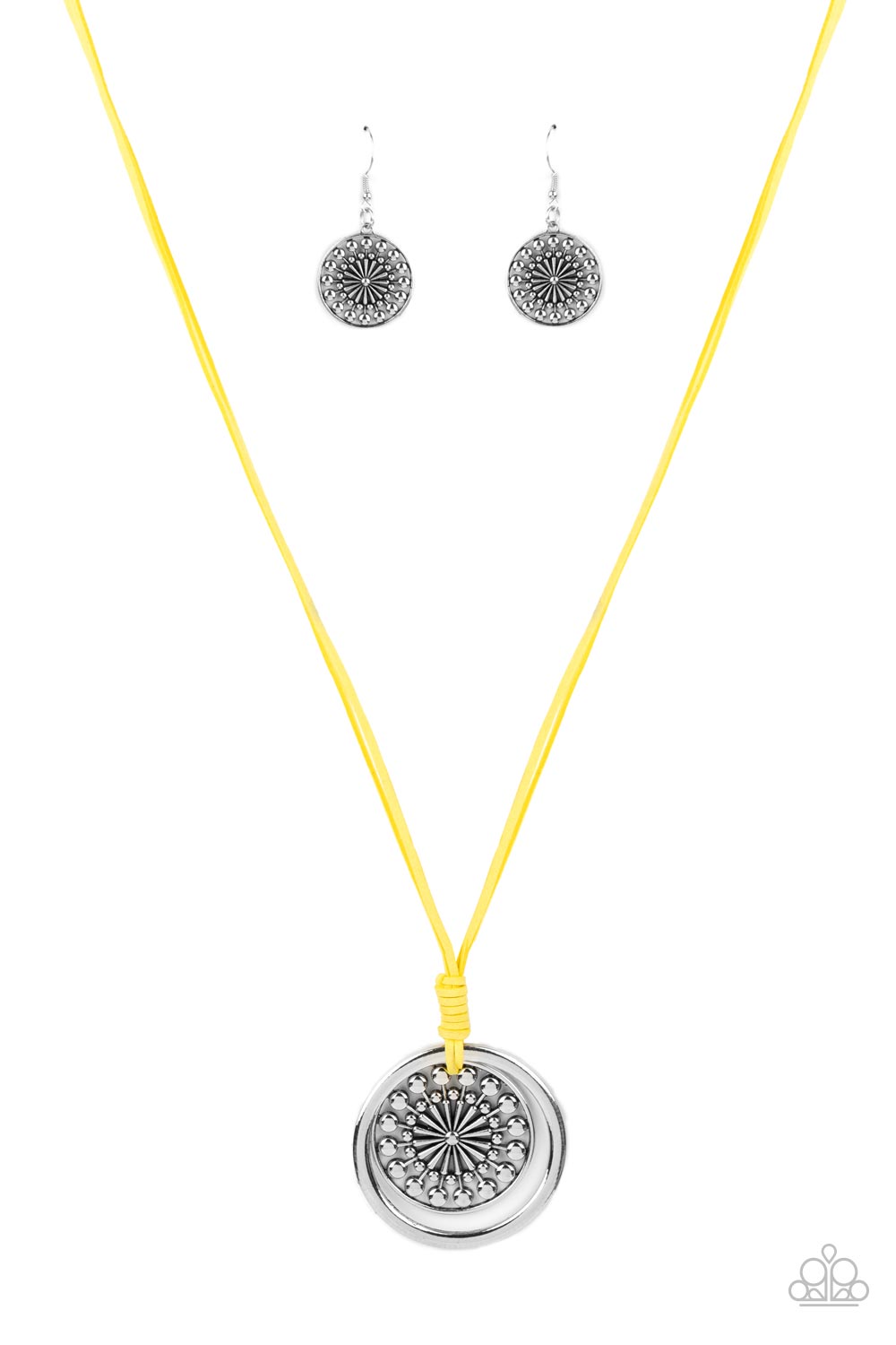 One MANDALA Show - yellow - Paparazzi necklace