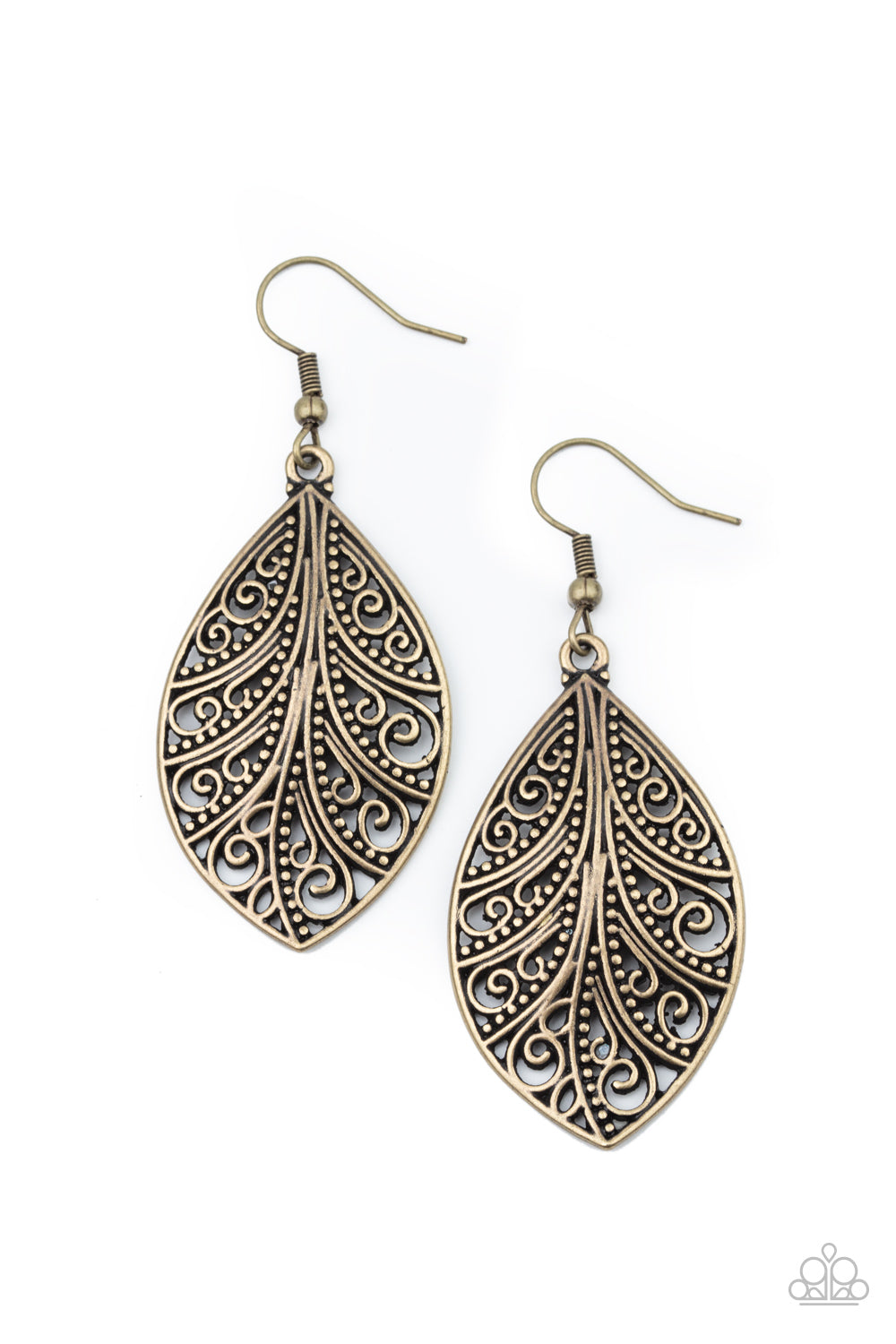 One VINE Day - brass - Paparazzi earrings