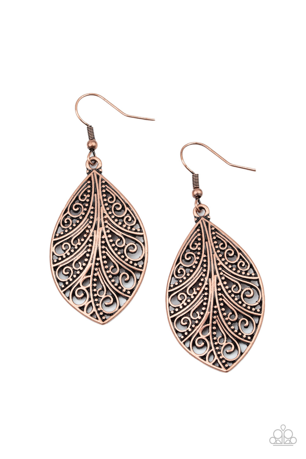 One VINE Day - copper - Paparazzi earrings